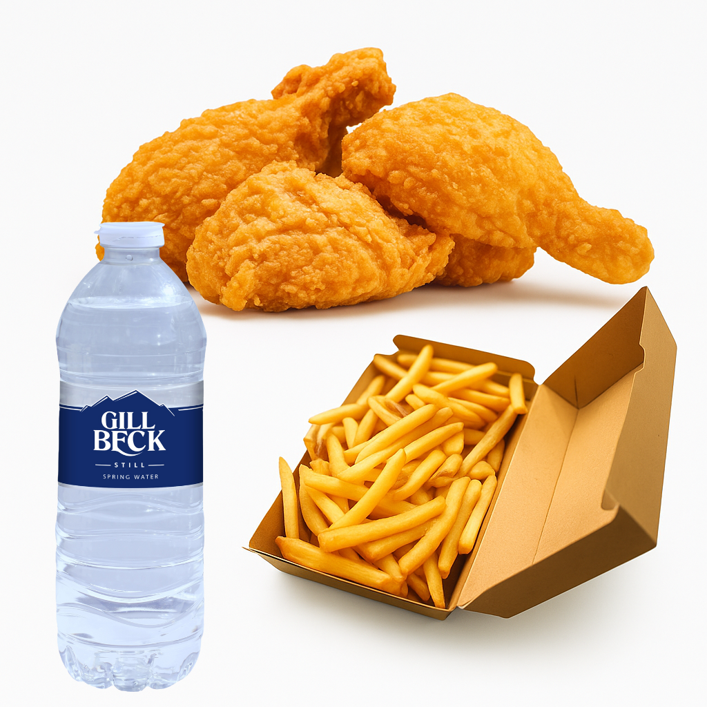 Fried Chicken Combo 🍗+🍟+🥤