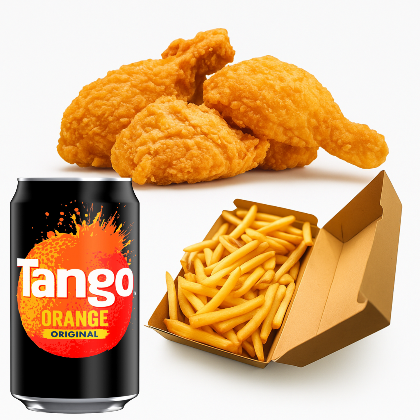 Fried Chicken Combo 🍗+🍟+🥤
